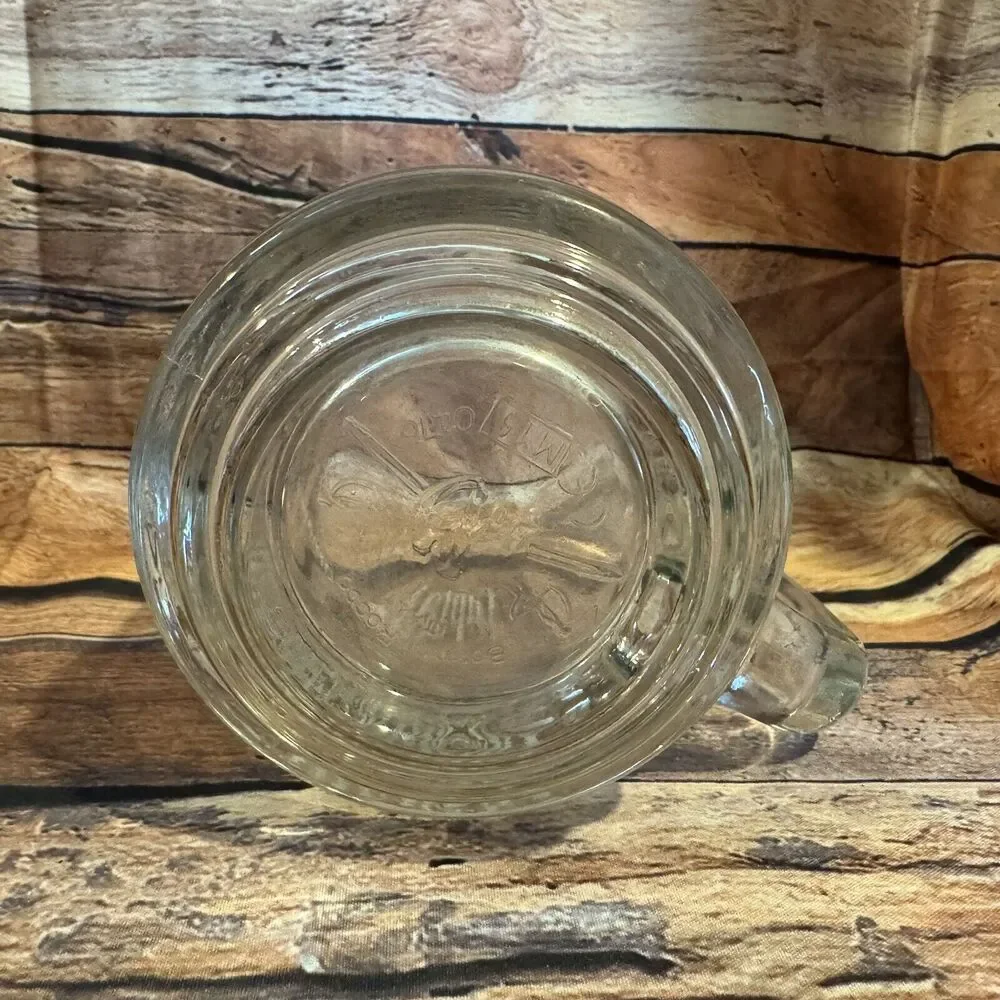 Captain Morgan Heavy Drinking Glass Mug Rum Barrel Man Cave Bar Tankard Stein